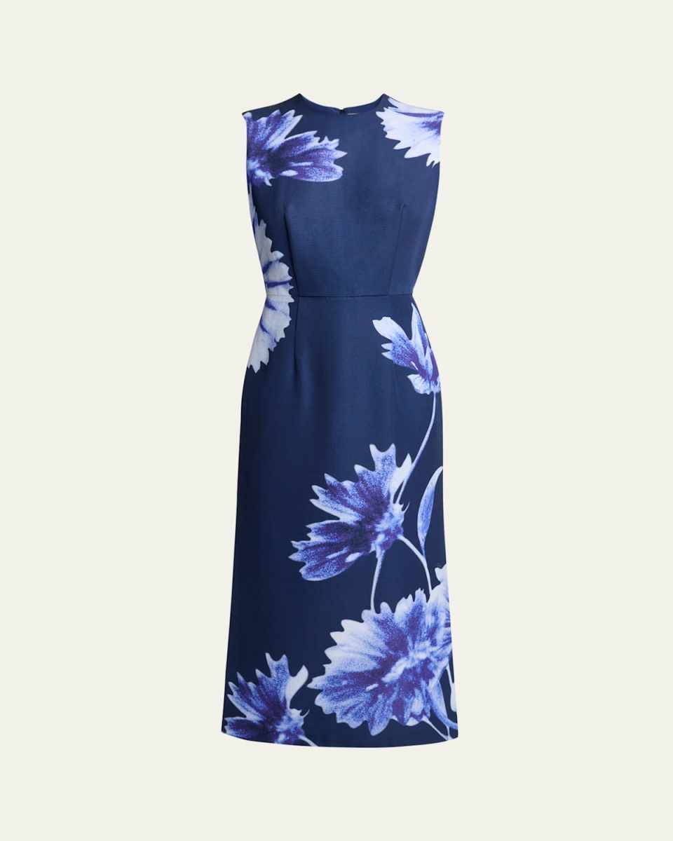 Floral Pencil Midi Dress